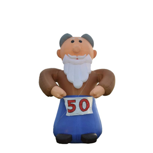 Abraham met witte baard